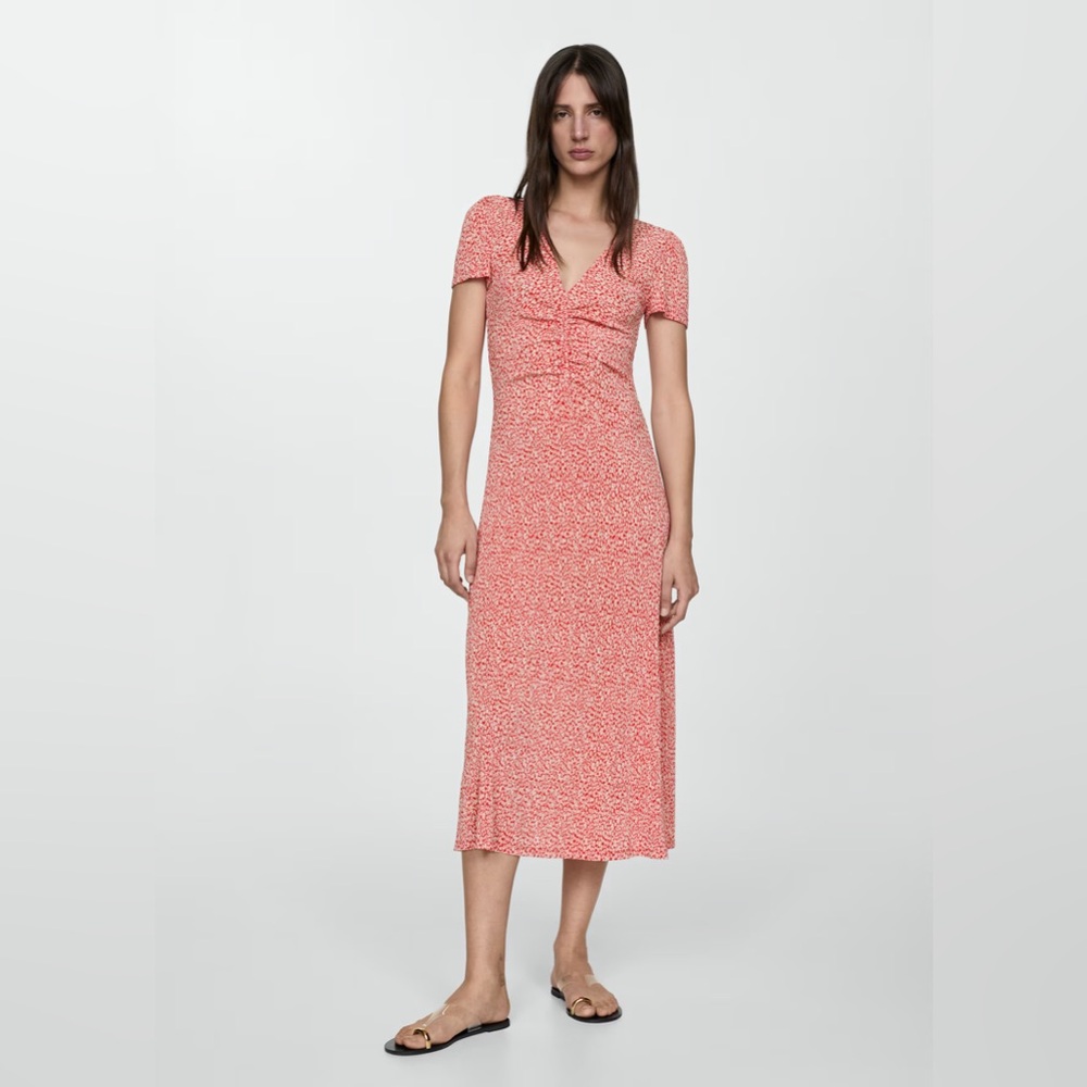 Mango Floral Print Dress